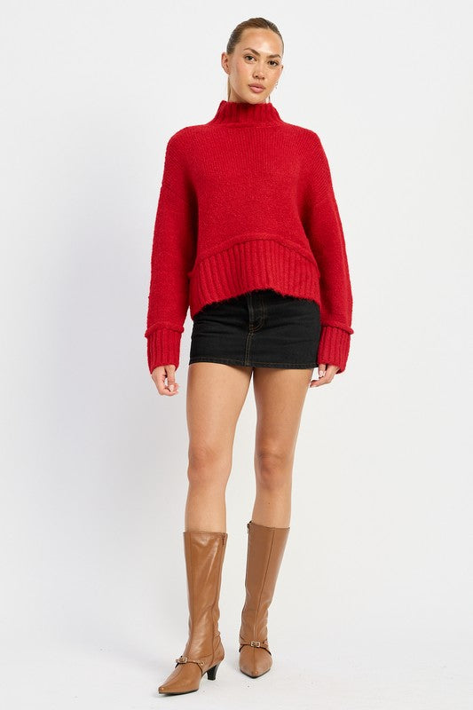 TURTLE NECK BODY SWEATER