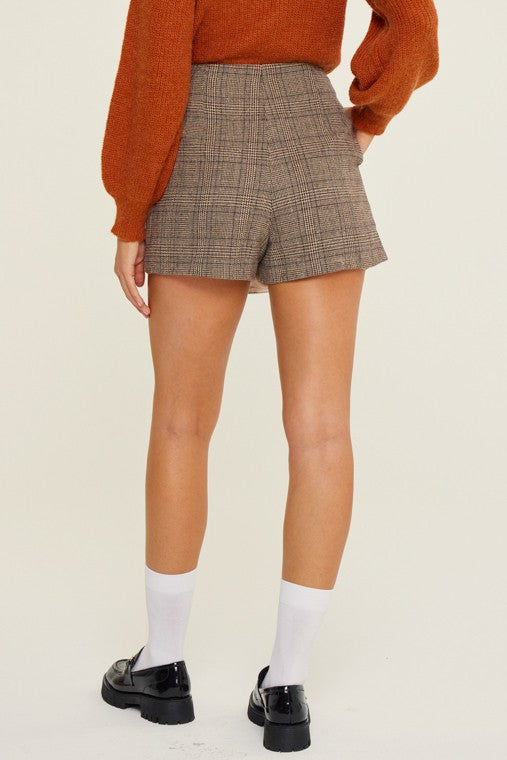 Plaid Skort