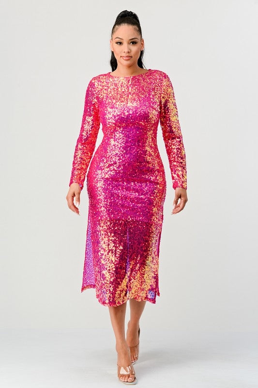 SEQUIN GLAMOUR MAXII DRESS