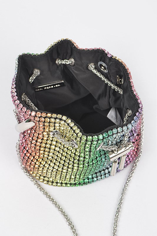 Oversize Rhinestone Iconic Bucket Bag