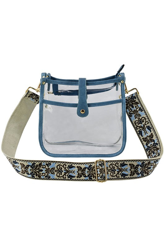 See Thru Guitar Strap Hobo Crossbody Bag