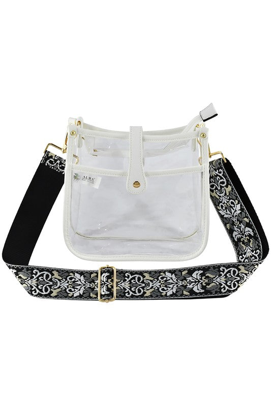 See Thru Guitar Strap Hobo Crossbody Bag