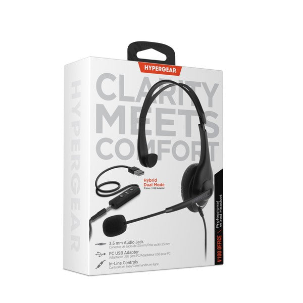 HyperGear V100 Office Professional Wired Headset