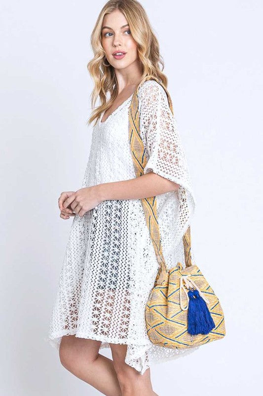 Boho Chic Summer Bucket Swing Bag