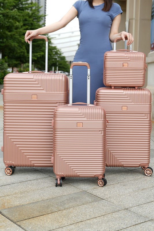 MKF Mykonos Luggage Set by Mia K- 4 pieces