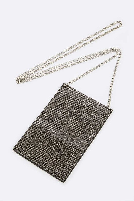 Rhinestone Iconic Crossbody Phone Swing Bag