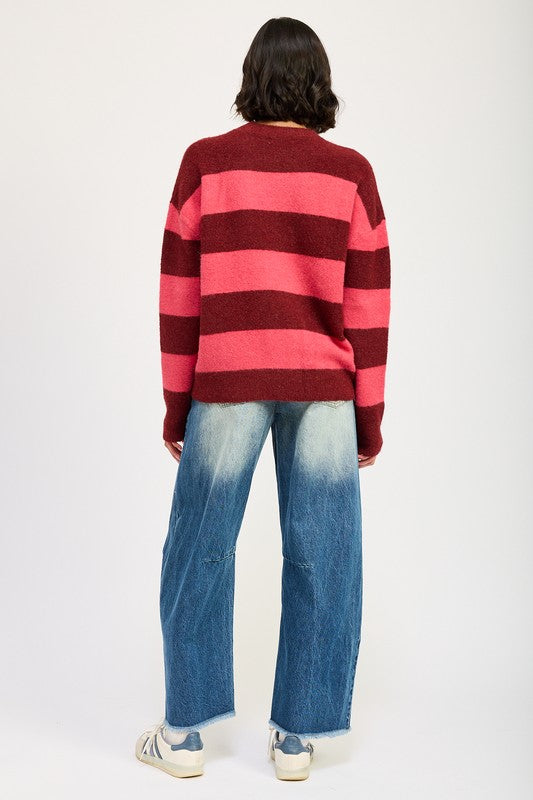 OVERSIZED STRIPED JUMPER