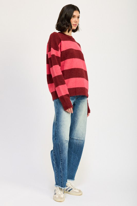 OVERSIZED STRIPED JUMPER