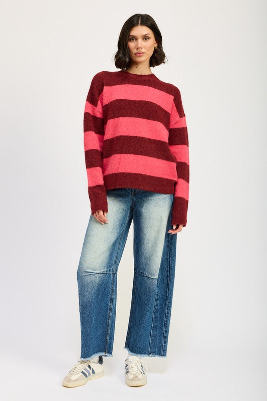 OVERSIZED STRIPED JUMPER