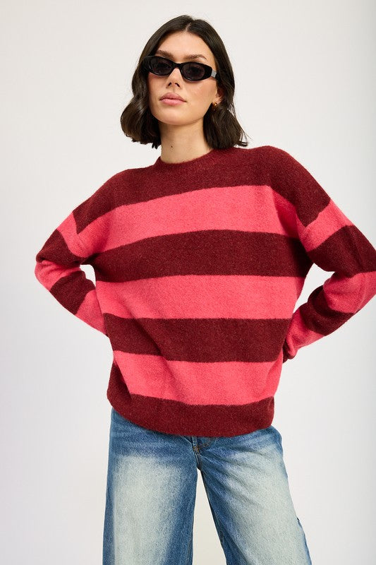 OVERSIZED STRIPED JUMPER