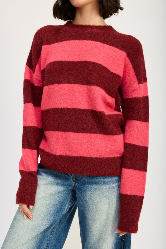 OVERSIZED STRIPED JUMPER