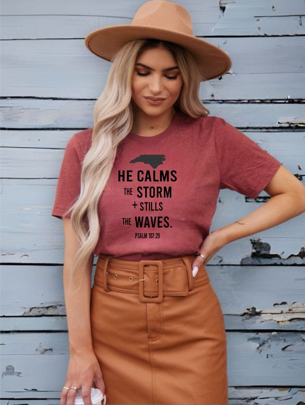 North Carolina Calms the Storms Graphic Tee