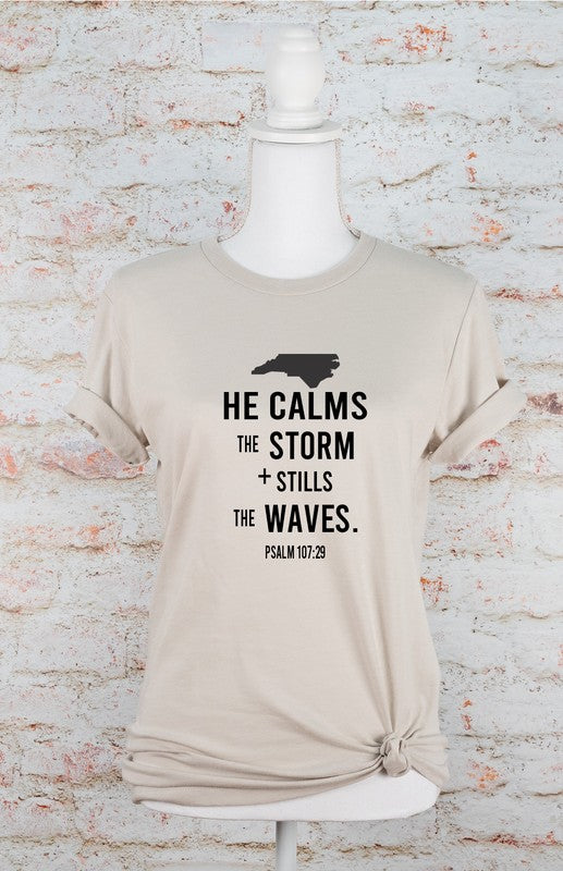 North Carolina Calms the Storms Graphic Tee