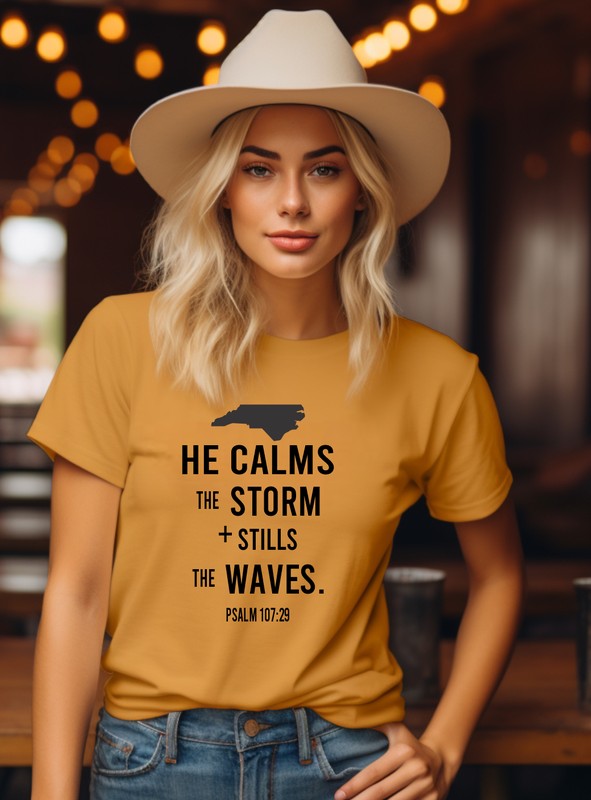 North Carolina Calms the Storms Graphic Tee